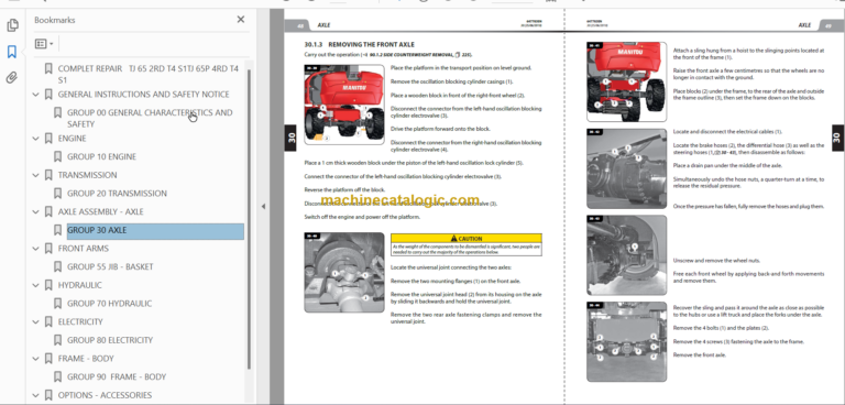 Manitou TJ T4 S1 REPAIR MANUAL
