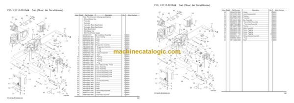 Komatsu PC120-8 SAA4D95LE-5D Parts Book