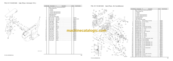 Komatsu PC120-8 SAA4D95LE-5D Parts Book