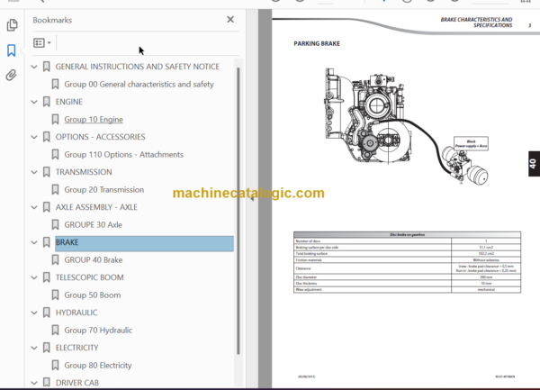 Manitou MT 1440 ST3B Repair Manual