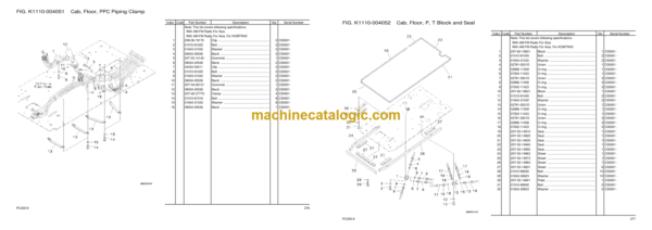 Komatsu PC300-8 PC300LC-8 Hydraulic Excavator Parts Book