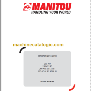 Manitou 200 ATJ ST3A S1 REPAIR MANUAL