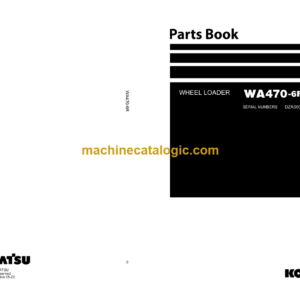 Komatsu WA470-6R Wheel Loader Parts Book