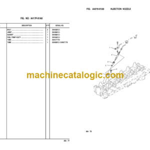 Komatsu D61EX-12 D61PX-12 Bulldozer Parts Book