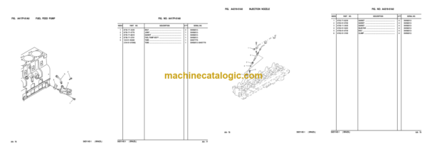 Komatsu D61EX-12 D61PX-12 Bulldozer Parts Book