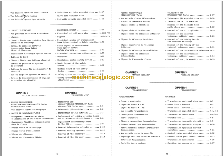 Manitou MT 840CP T Repair Manual