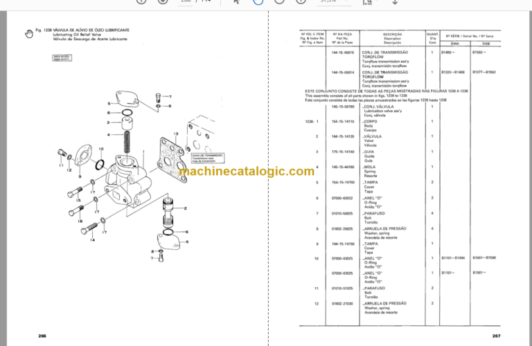 Komatsu D60A E F-6B D65A E-6B Crawler Dozer Parts Book
