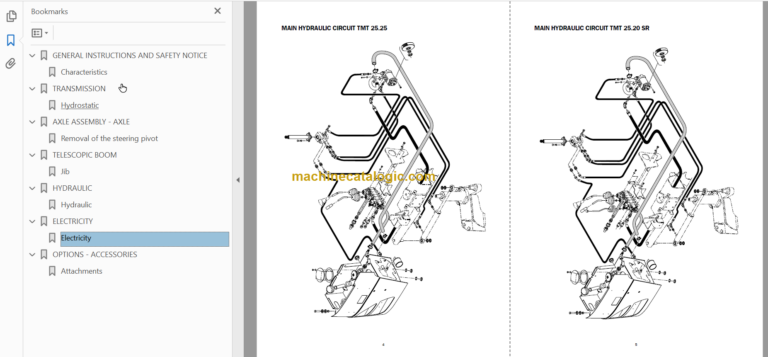 Manitou TMT 25.25 25.20 25.15 Series 1-E2 Repair Manual FR