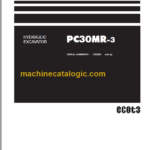 Komatsu PC30MR-3 Hydraulic Excavator Parts Book