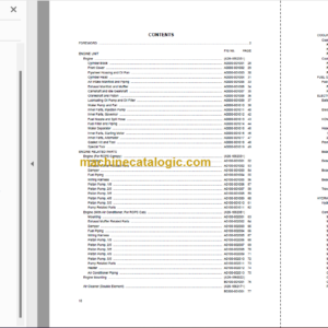 Komatsu PC30MR-3 Hydraulic Excavator Parts Book