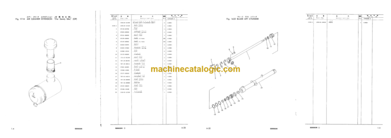 Komatsu GD500R-2 Parts Book