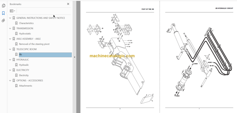 Manitou TMT 25.25 TMT 25.20 SR Serie 1-E2 Repair Manual