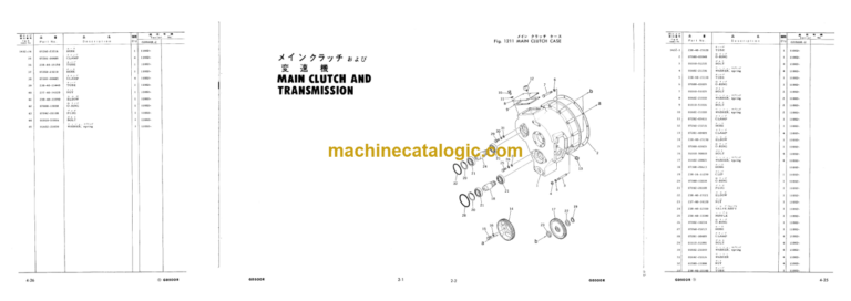 Komatsu GD500R-2 Parts Book