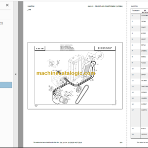 Manitou MT 932 SB E2 Parts Catalogue