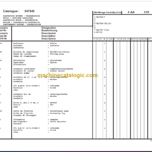 Manitou MT 732 Parts Manual