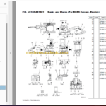 Komatsu PC30MR-3 Hydraulic Excavator Parts Book