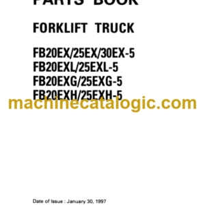 Komatsu FB20EX FB25EX FB30EX-5 Forklift Truck Parts Book