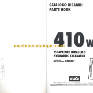 Komatsu FAI 410W Hydraulic Excavator Parts Book