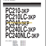 Komatsu PC210-3KP PC210LC-3KP PC240(LC)-3KP PC240NLC-3KP Parts Book