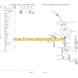 Komatsu FB20EX FB25EX FB30EX-5 Forklift Truck Parts Book