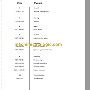 Manitou 80 ELX REPAIR MANUAL