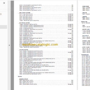 Manitou MT 1240 L TURBO S2 Genuine Parts Catalogue