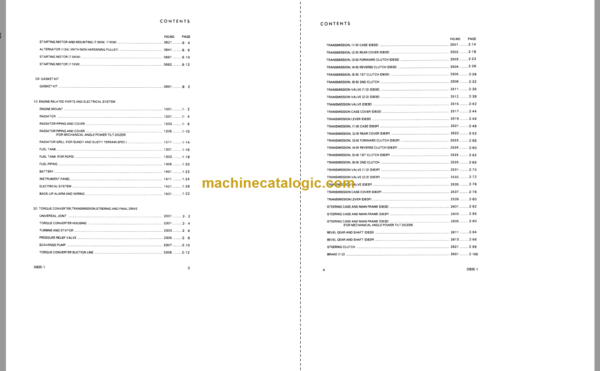 Komatsu D83E-1 D83P-1 Parts Book