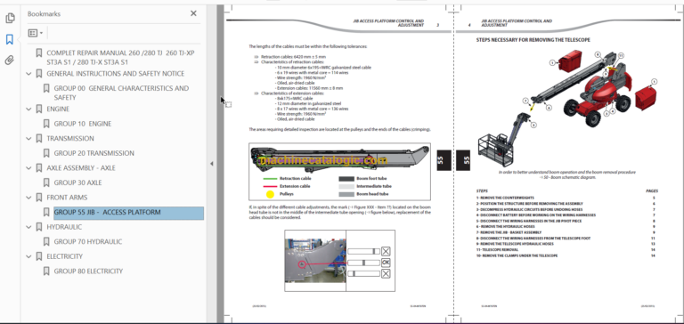 Manitou 260 TJ Repair Manual