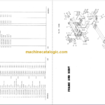 Komatsu GD605A-3 GD655A-3 Motor Grader Parts Book