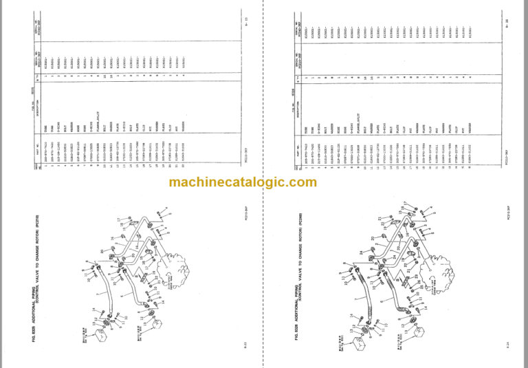 Komatsu PC210-3KP PC210LC-3KP PC240(LC)-3KP PC240NLC-3KP Parts Book