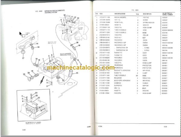 Komatsu FAI 410W Hydraulic Excavator Parts Book