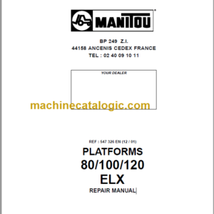 Manitou 100 ELX REPAIR MANUAL