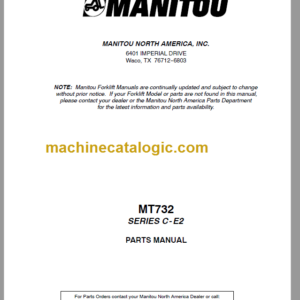 Manitou MT 732 Serie C-E2 Parts Manual