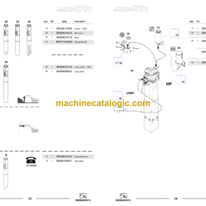 Komatsu JMHB470V-1 Hydraulic Breaker Parts Book