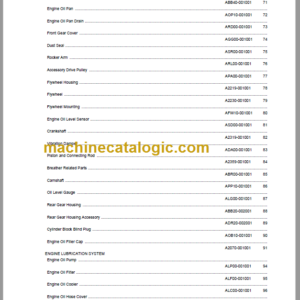 Komatsu HB205-2 Hydraulic Excavator Parts Book