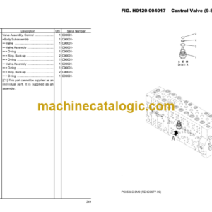 Komatsu PC350LC-8M0 Hydraulic Excavator Parts Book