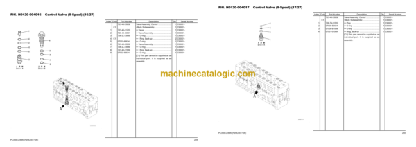Komatsu PC350LC-8M0 Hydraulic Excavator Parts Book