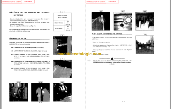 Manitou TMT 315 OPERATOR SERVICE MANUAL