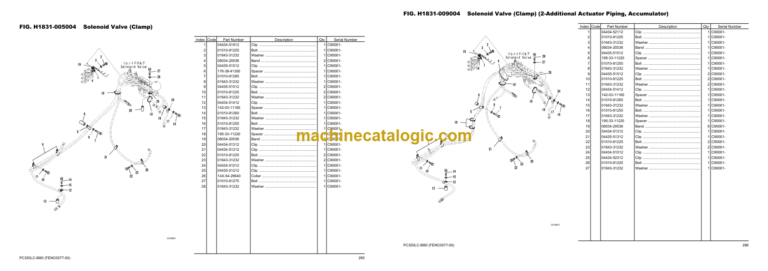 Komatsu PC350LC-8M0 Hydraulic Excavator Parts Book