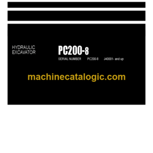 Komatsu PC200-8 Hydraulic Excavator Parts Book