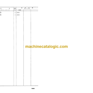 Komatsu FB08-1 Forklift Truck Parts Book