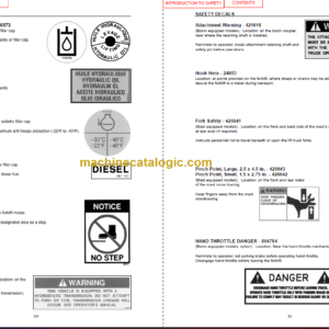 Manitou TMT 315 FL OPERATOR SERVICE MANUAL