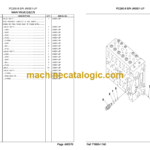 Komatsu PC200-8 Hydraulic Excavator Parts Book