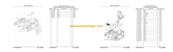 Komatsu PC300-7 SN J20001-UP Parts Catalog