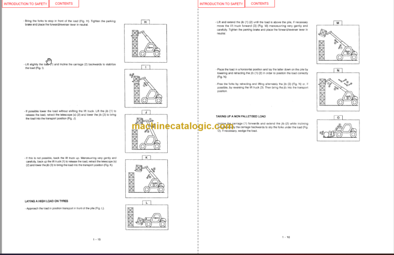 Manitou TMT 315 FL OPERATOR SERVICE MANUAL