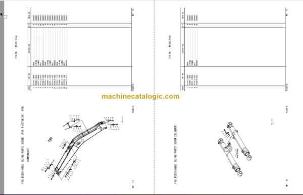 Komatsu PC200-8 PC200LC-8 Hydraulic Excavator Parts Book