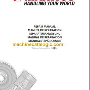 Manitou 100 SEC 2 REPAIR MANUAL