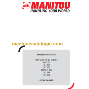 Manitou TMT 25S REPAIR MANUAL