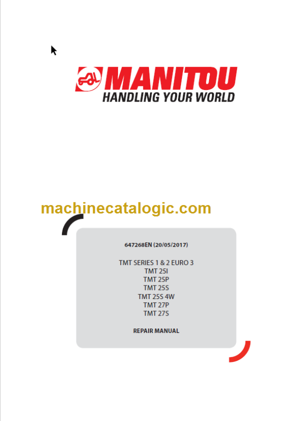 Manitou TMT 25S REPAIR MANUAL