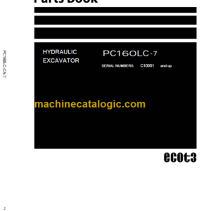 Komatsu PC160LC-7 Hydraulic Excavator Parts Book